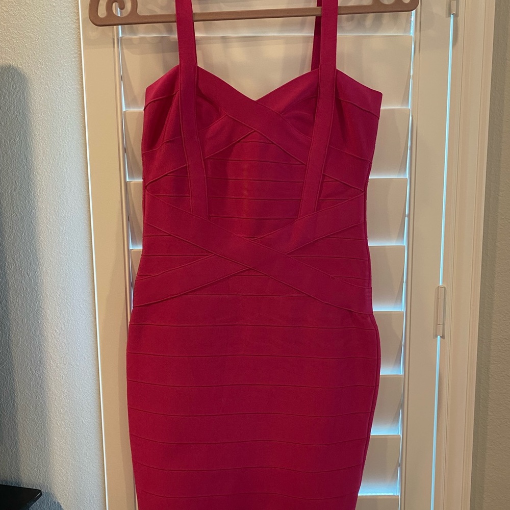body-con bandage mini dress